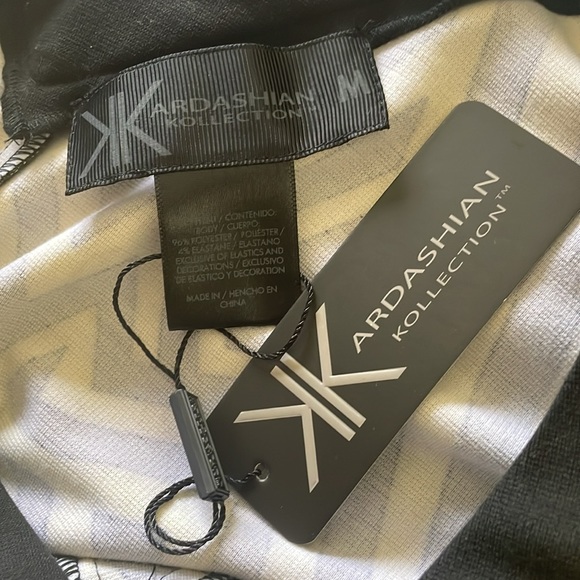 Kardashian Kollection Neon Lovers GEO Print Yellow/Black Dress - Size M - Picture 5 of 5